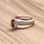 Silberring mit ovalem rosa Turmalin